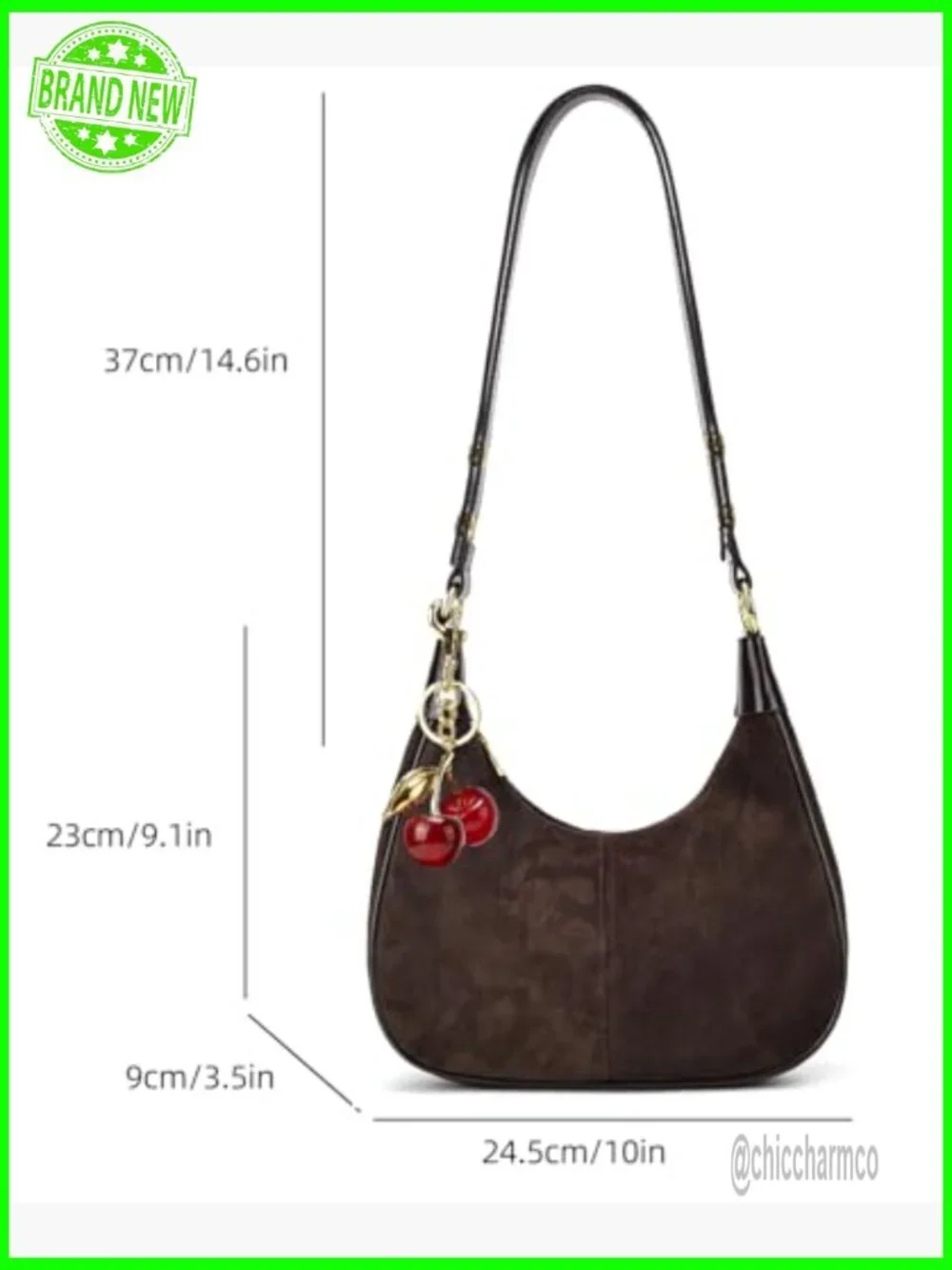 Small Hobo Bag Crescent Shoulder Crossbody Vegan Leather Mini Purse